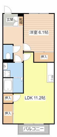 クレストコートの物件間取画像